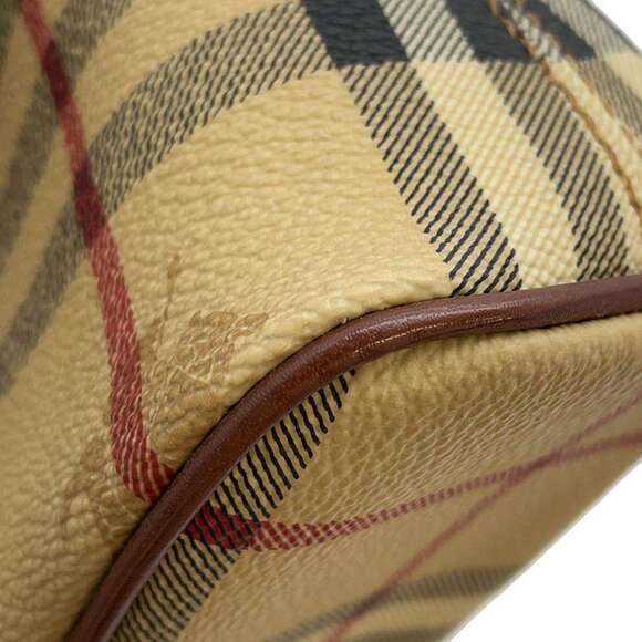 Burberry Check Leather Handbag Bag - Picture 7 of 11